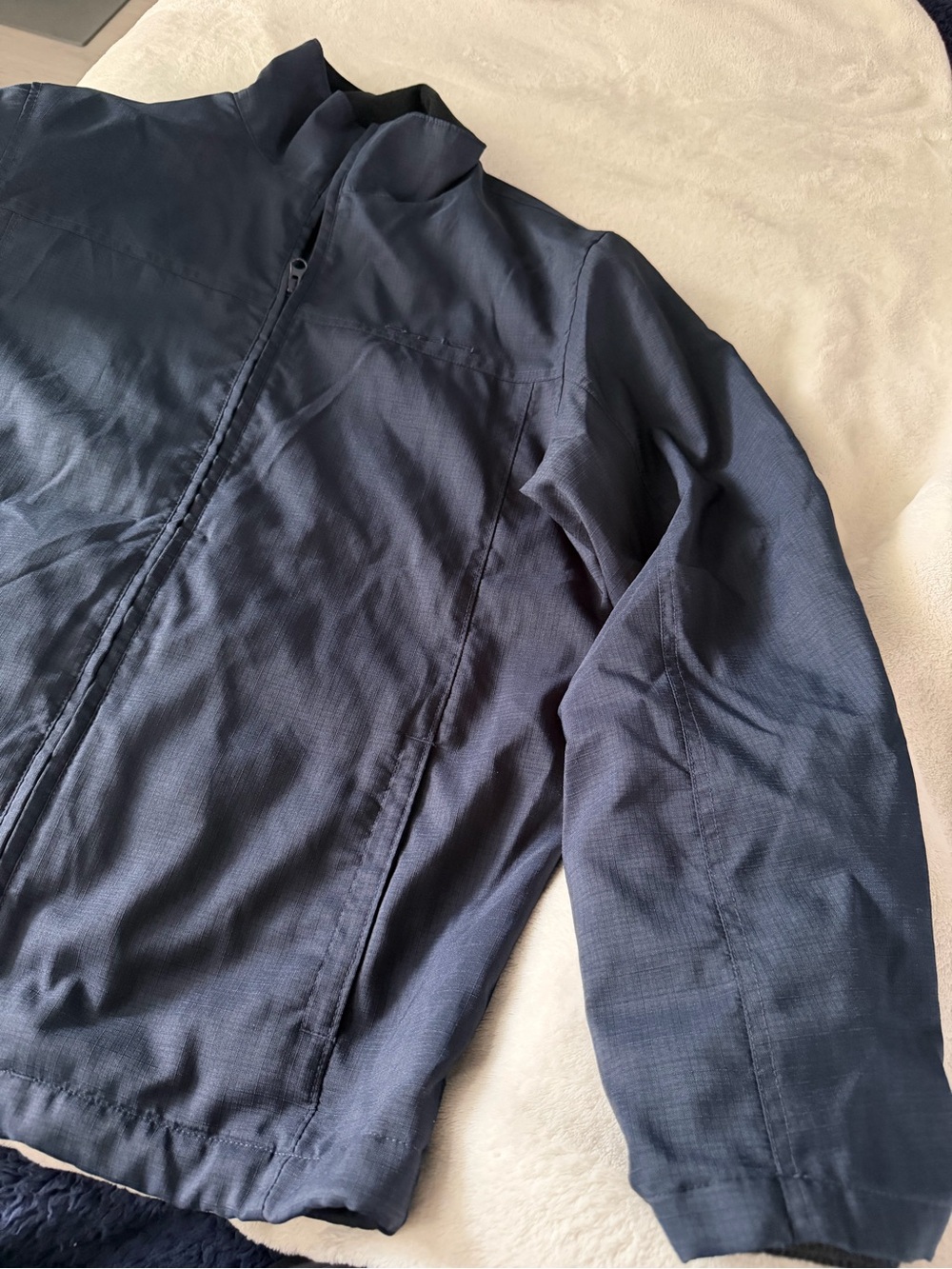 Oakley- Men's Navy Zip-Front Jacket - Classic Lightweight Coat
